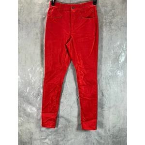 INC International Concepts Women's Real Red High-Rise Skinny Ankle Jeans SZ 4/27